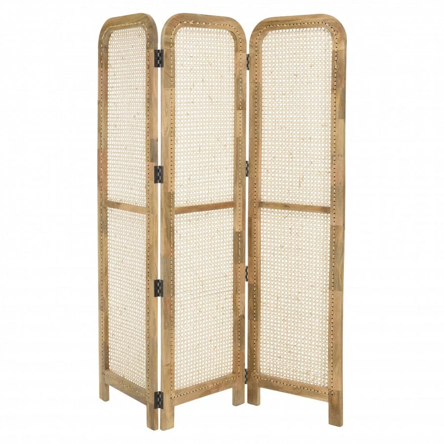 Macabane Paravent braun Mangoholz – Bild 4