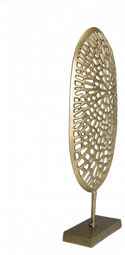 Macabane Dekoration Skulptur goldenes Aluminium – Bild 5