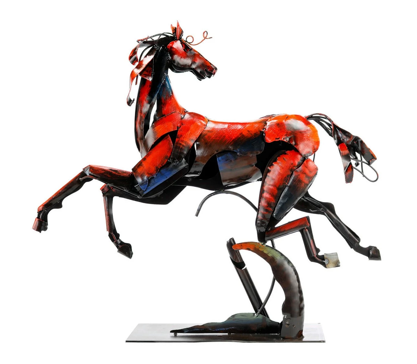 KUNSTLOFT Metall Skulptur Anmutiger Hengst