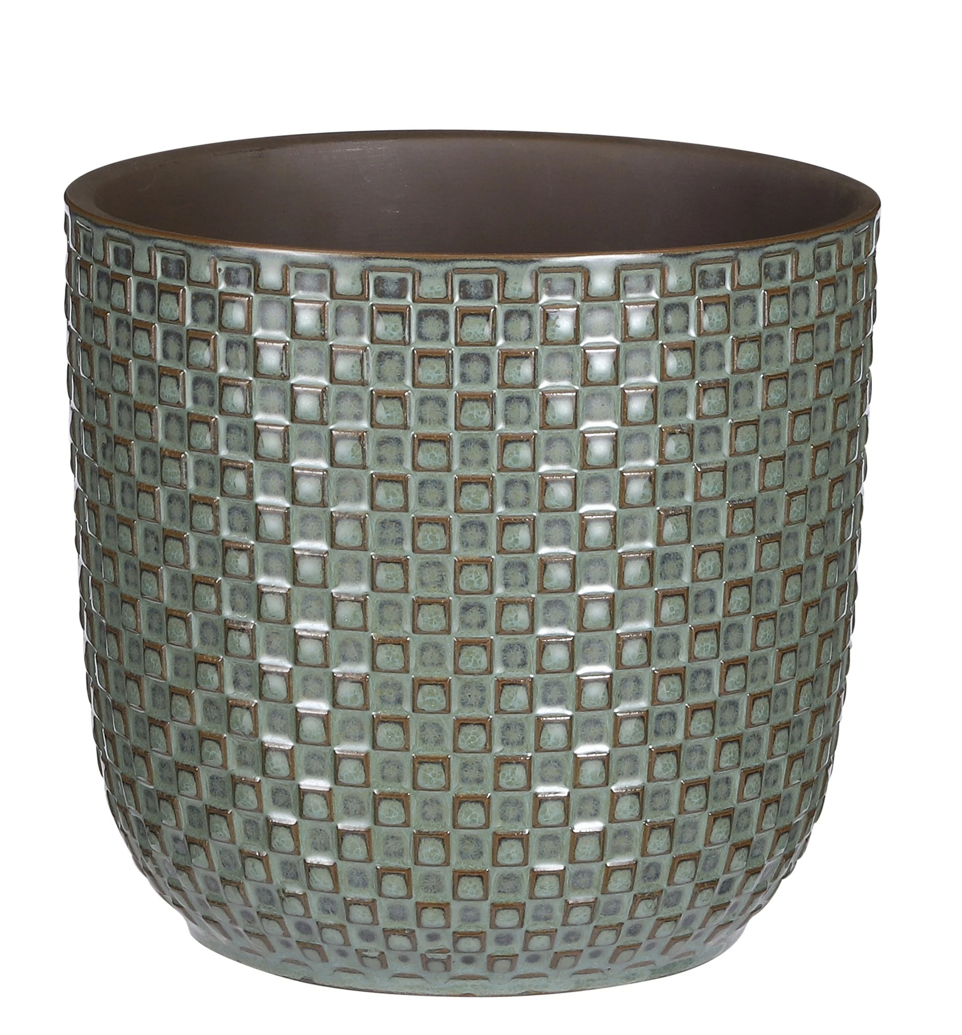 Mica Decorations Blumentopf Daan - 19 x 18 x 19 cm - Durchmesser: 19 cm