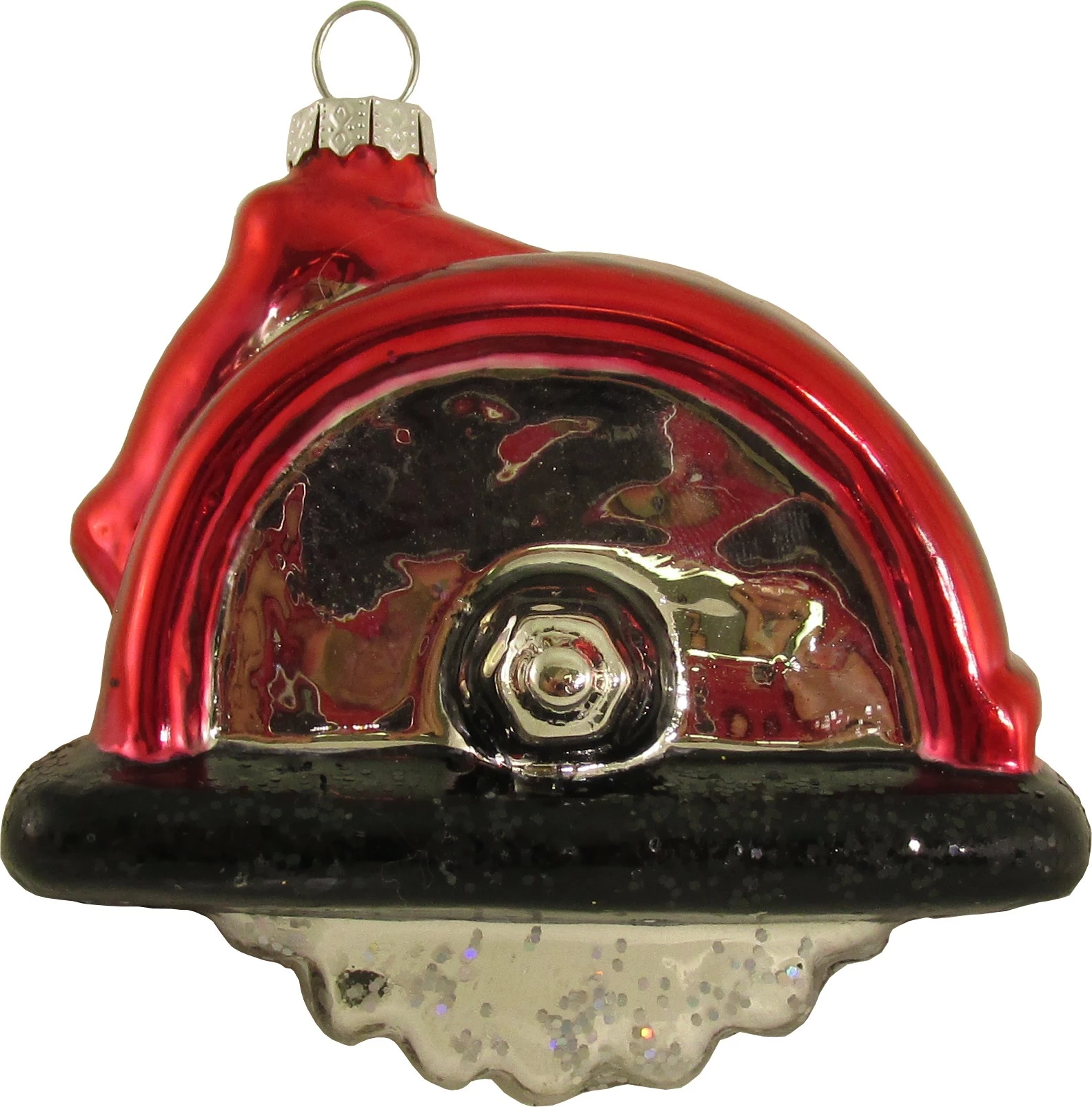 Krebs Glas Lauscha Kreissäge 9cm aus Glas und handekoriert