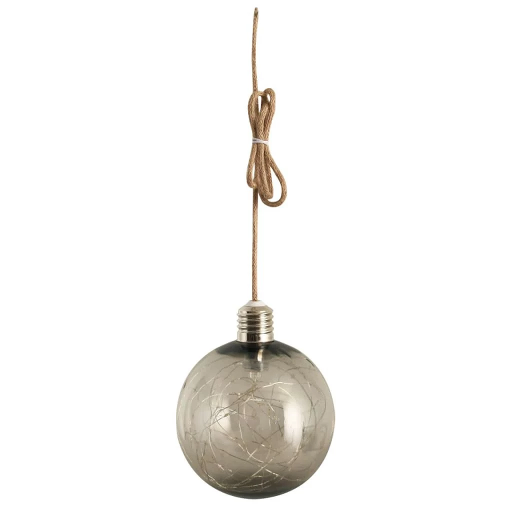 Luxform Lighting Seillampe - Luxform Lighting LED-Seillampe G170 Kugelform Rauchoptik Batterie – Bild 3