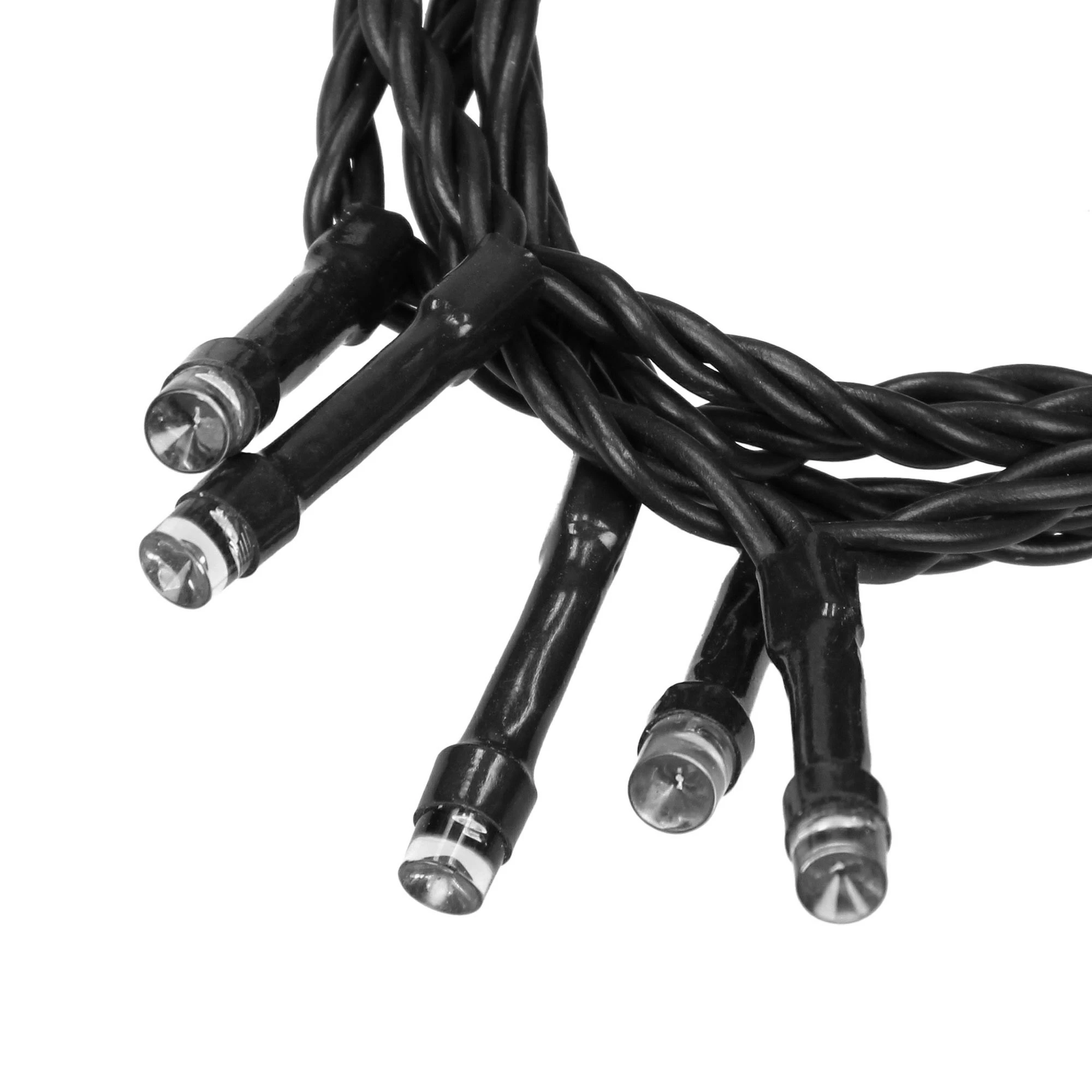 Home&Styling Collection Lichtvorhang LED 2m Schwarz Warmweiß - Schwarz - 14 x 9 x 17 cm – Bild 4