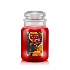 Country Candle Large Jar Cranberry Orange