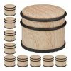 Relaxdays 10 x Türstopper Holzoptik hellbraun