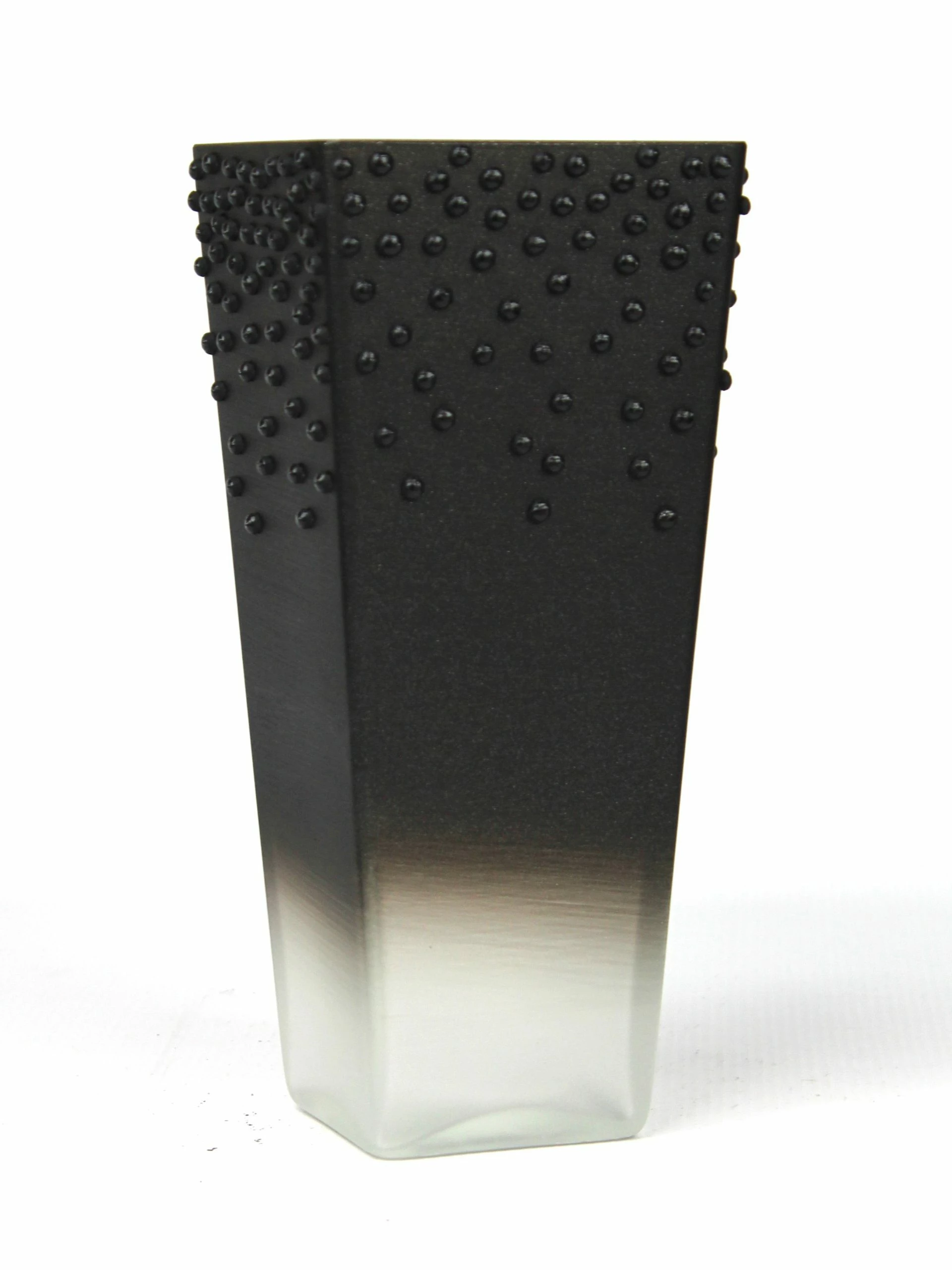 7ART Handbemalte Glasvase - Tischvase aus Glas 25 cm