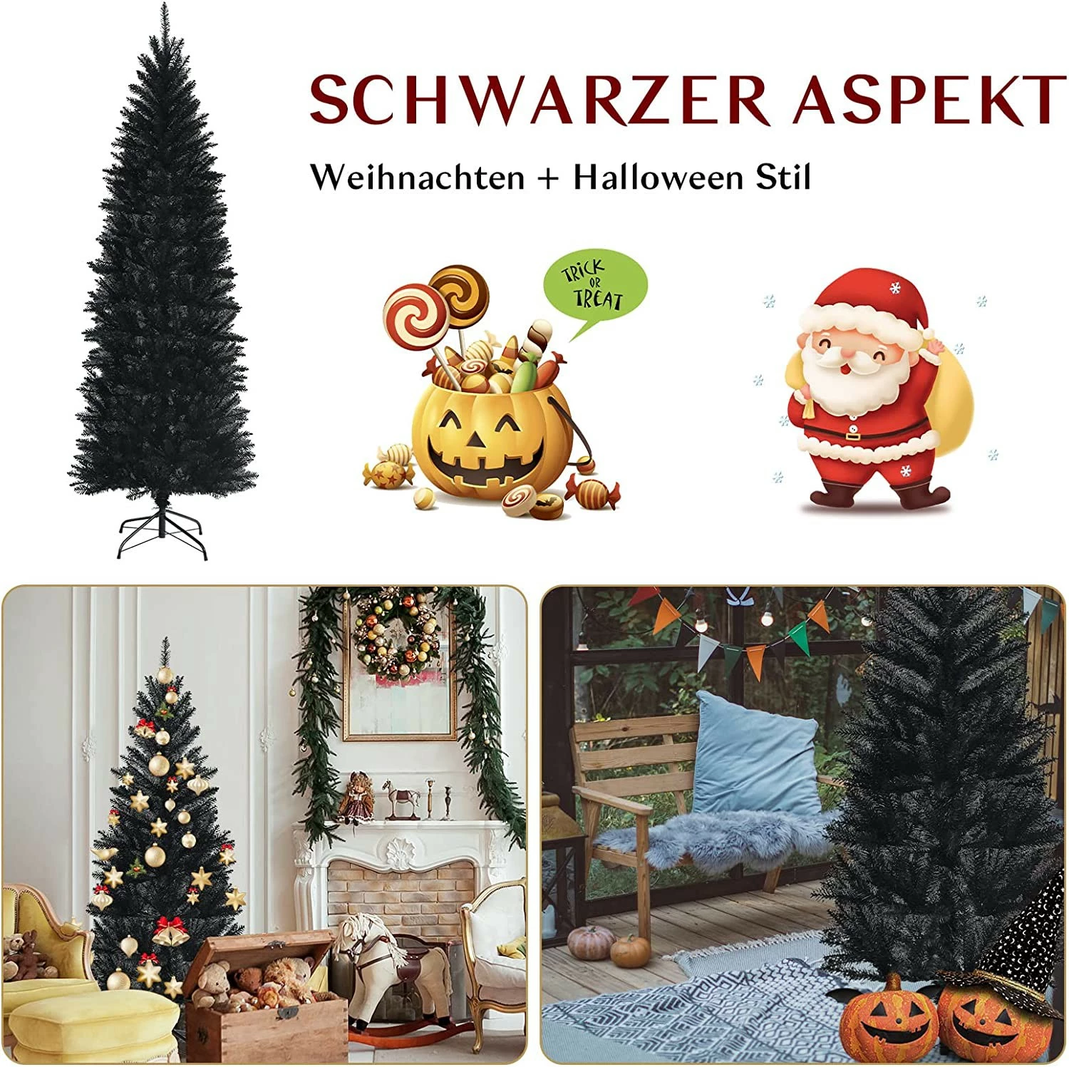 Costway 210cm Künstlicher Weihnachtsbaum – Bild 4
