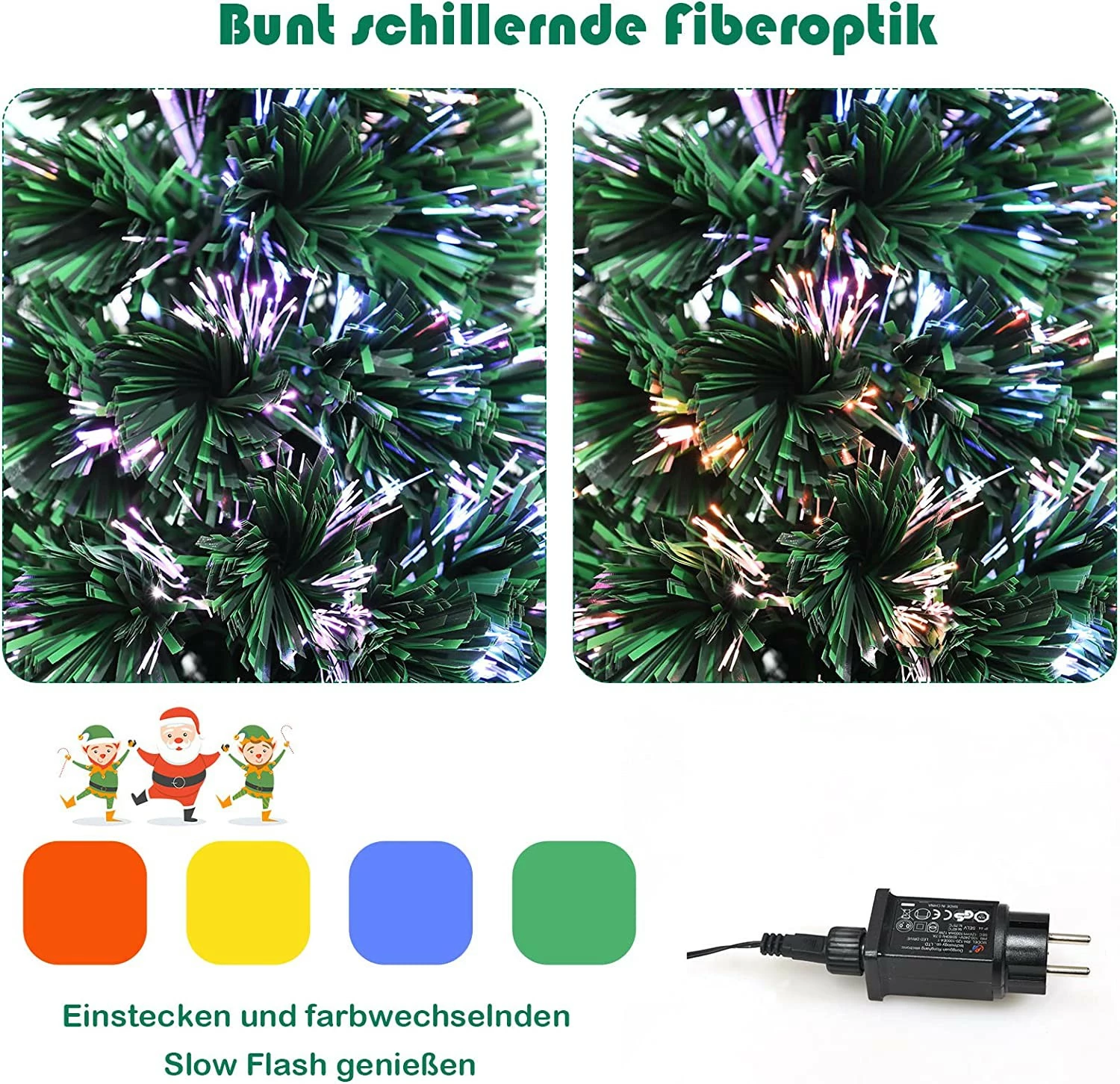 Costway 60cm LED Künstlicher Weihnachtsbaum – Bild 4