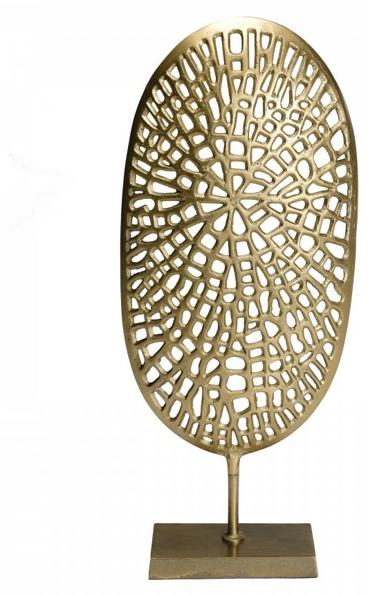 Macabane Dekoration Skulptur goldenes Aluminium – Bild 4