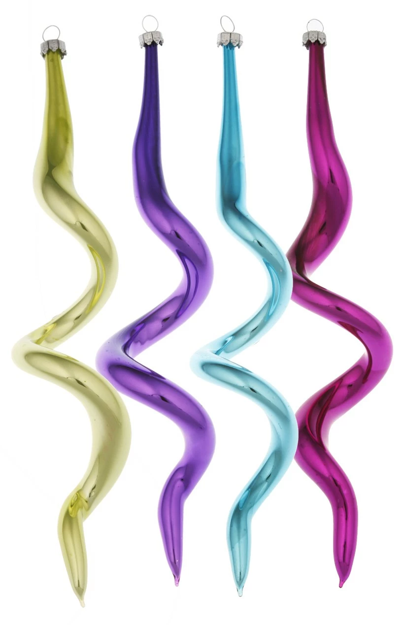 Krebs Glas Lauscha 19cm Korkenzieherformen aus Glas