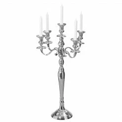 Jack & Alice Kerzenständer Victoria I - Aluminium - Silber