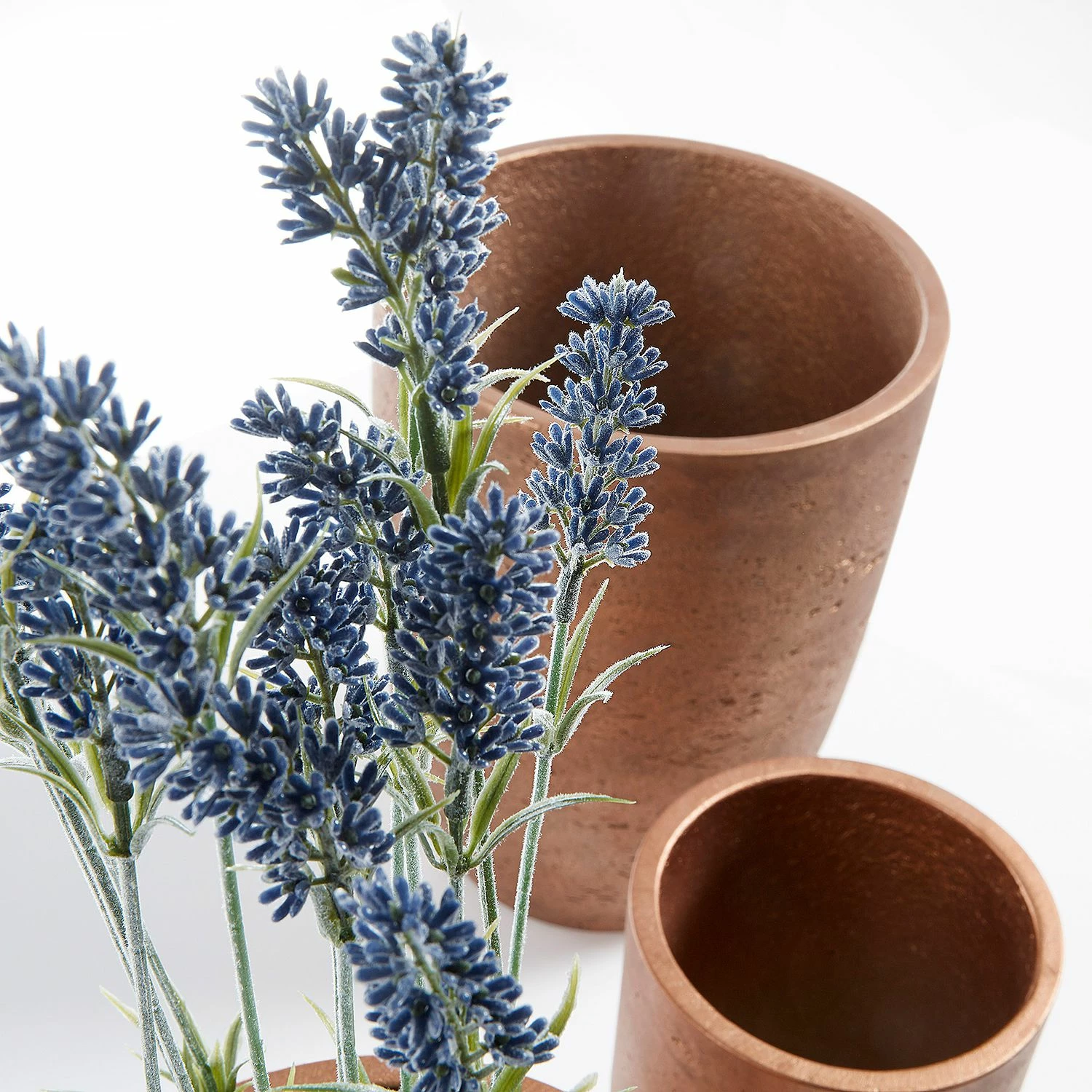 Twentyfour Pflanztopf LOW (3-teilig) - Stein / Kunststoff - Kupfer – Bild 2